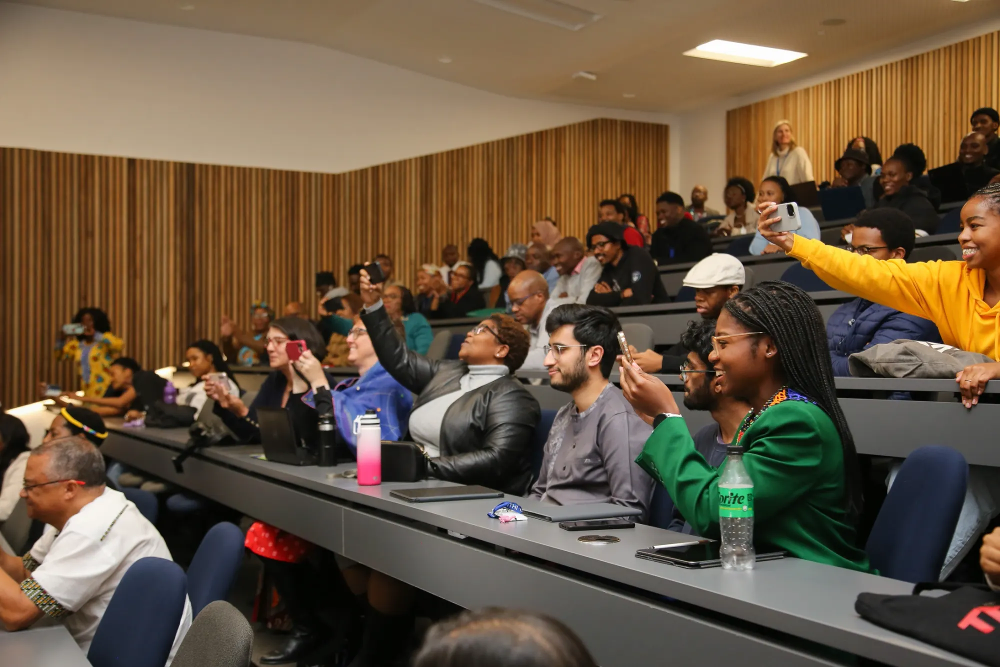 A full lecture hall of students at an ARS event