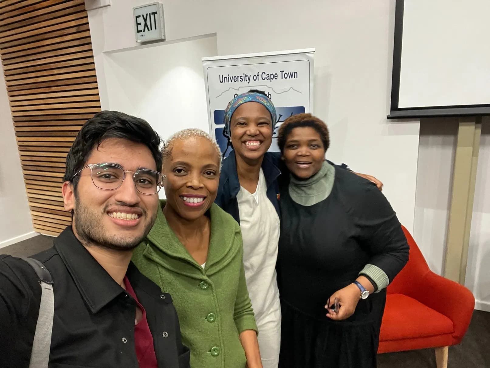 ARS members smiling together at a University of Cape Town event